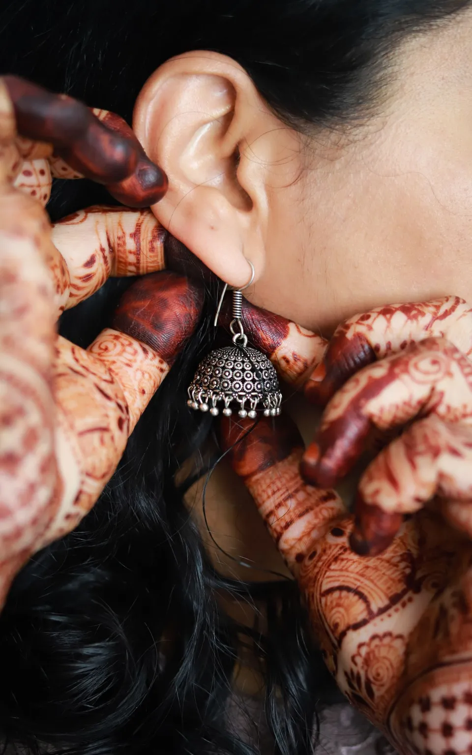 Rani Temple Jhumkas — styled