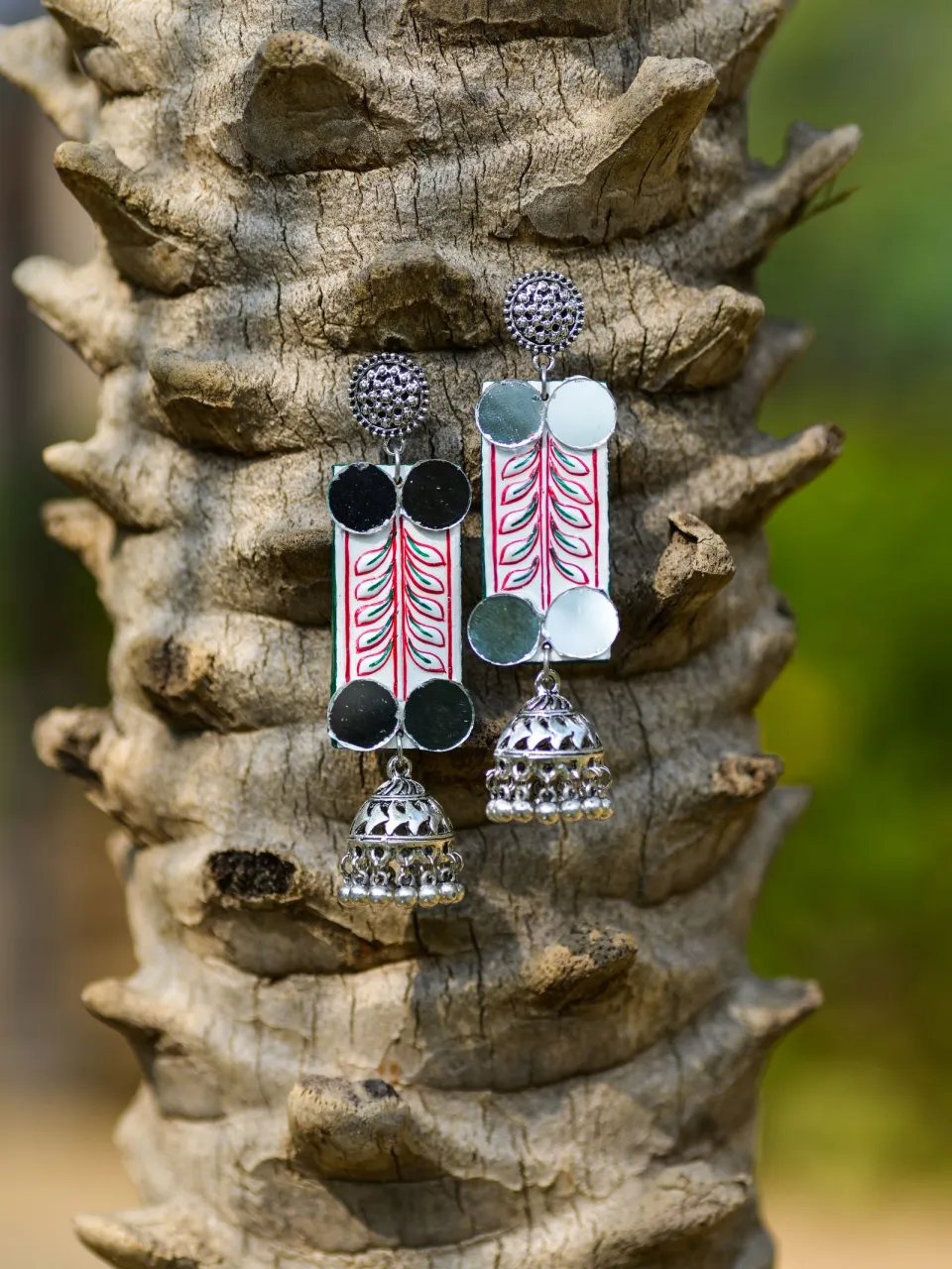 Chandni Oxidised Bell Jhumkas