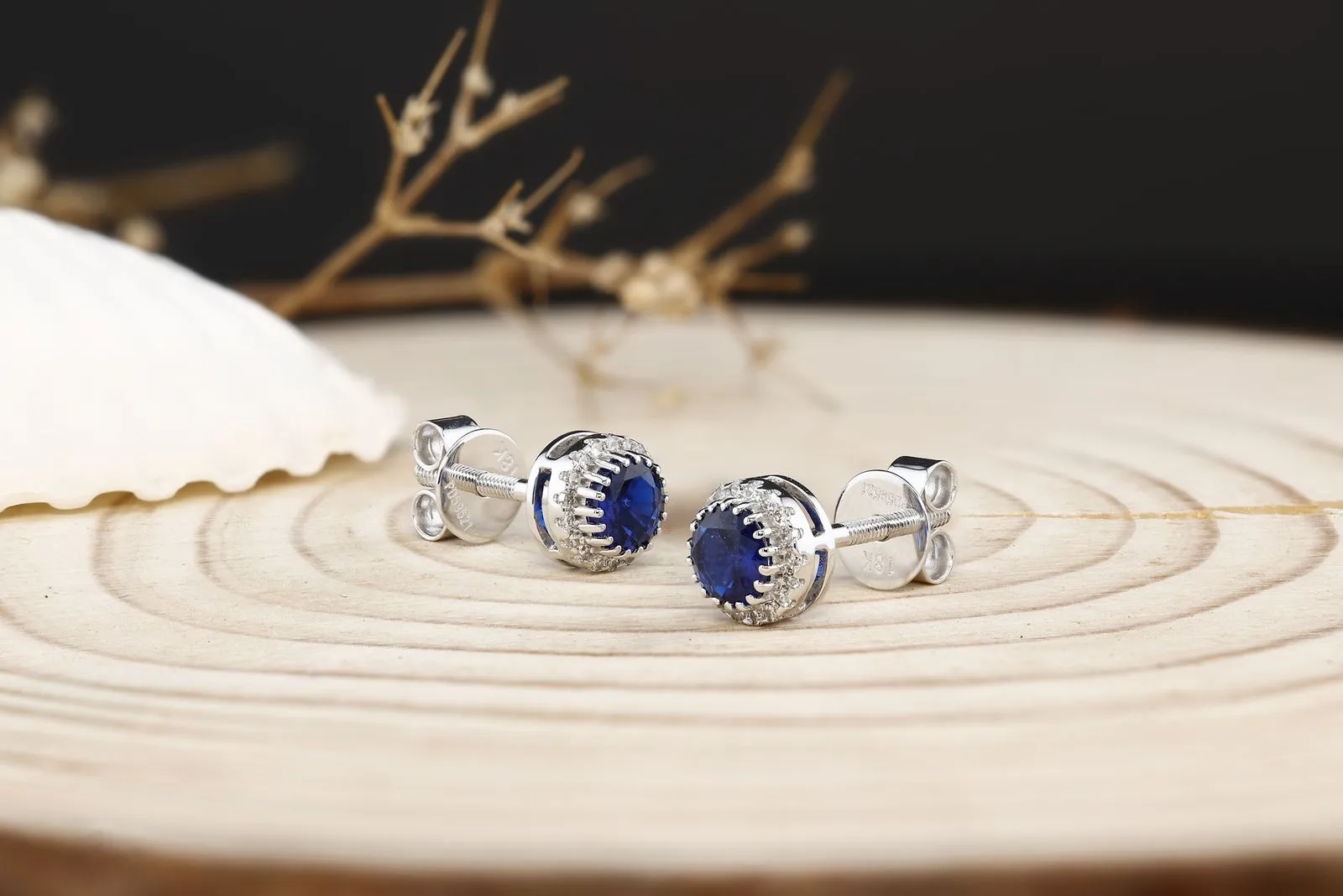 Neelam Halo Studs — styled