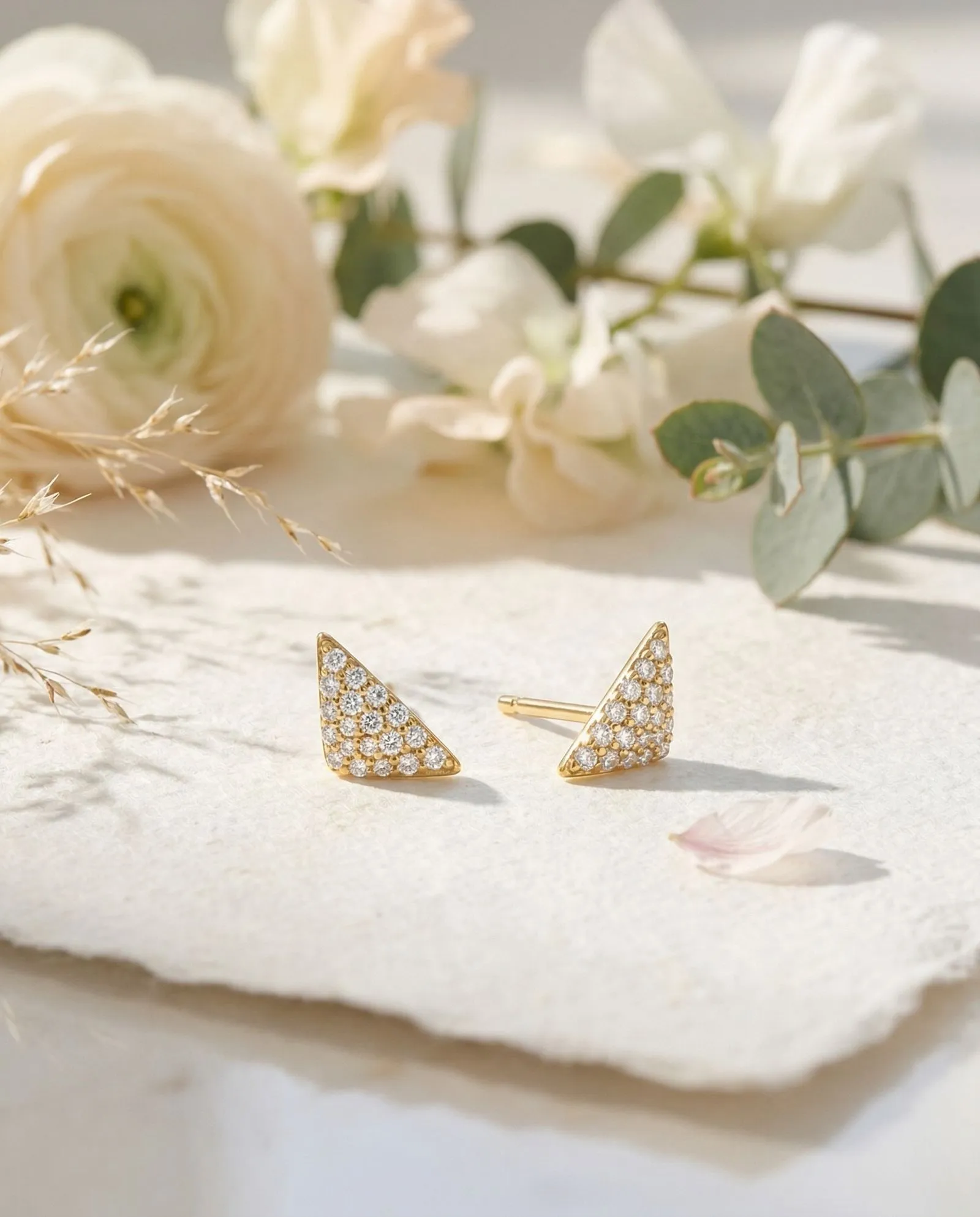 Gulmohar Floral Studs — styled