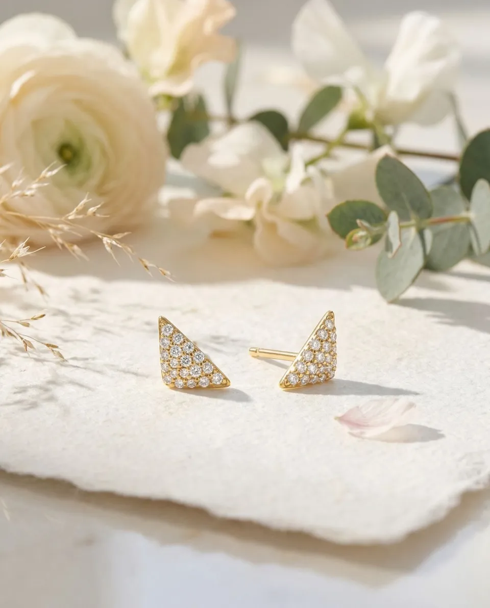 Gulmohar Floral Studs — styled
