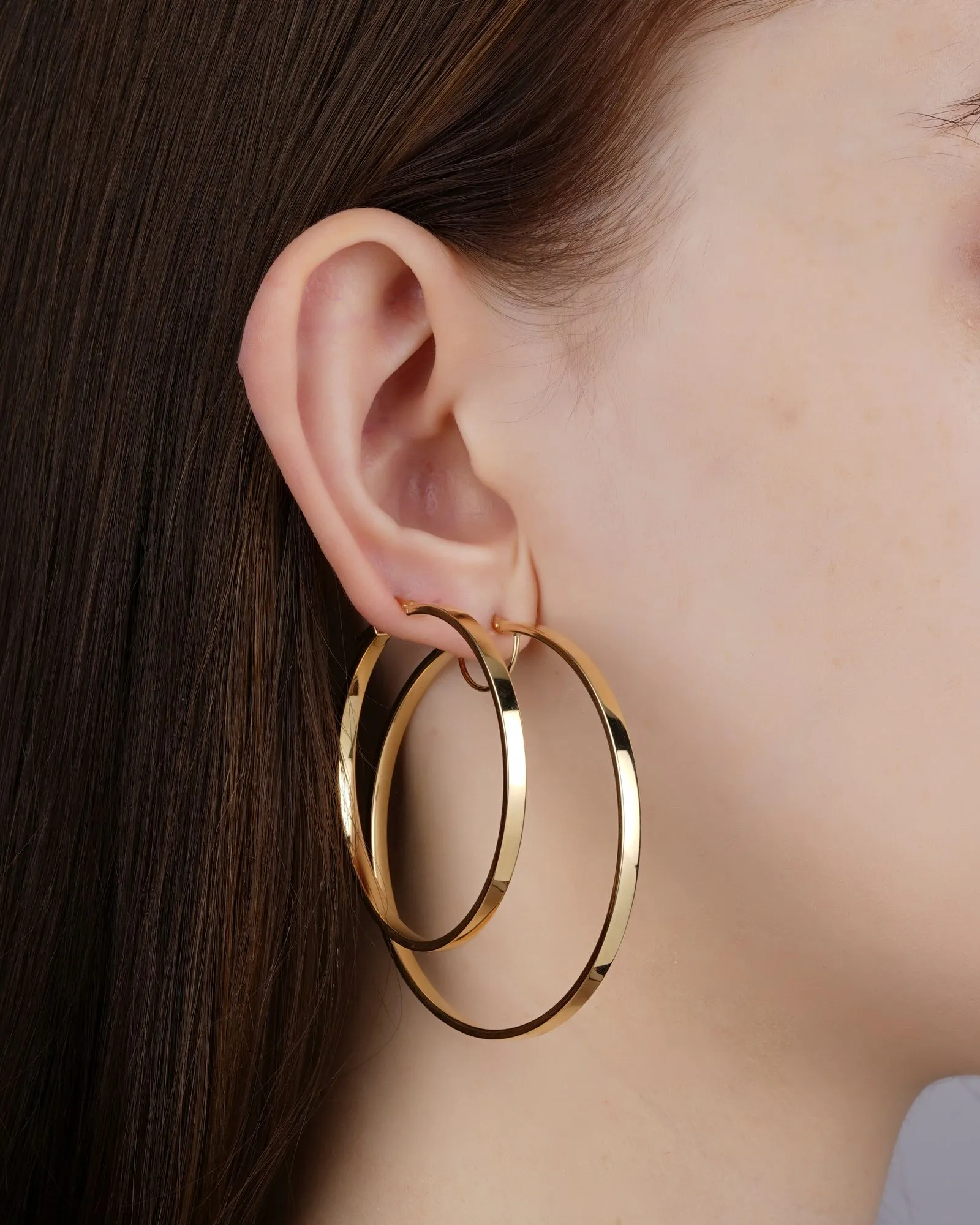 Naagin Serpent Hoops — styled
