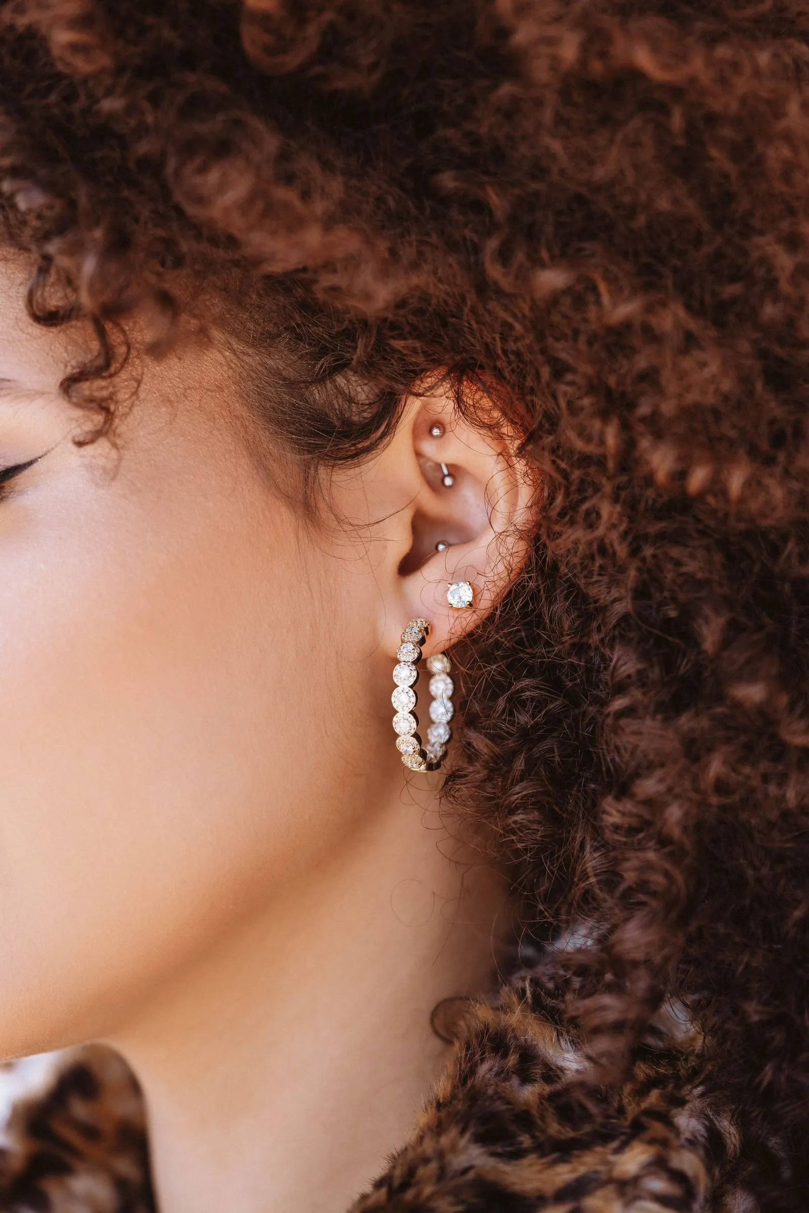Panna Teardrop Earrings — styled
