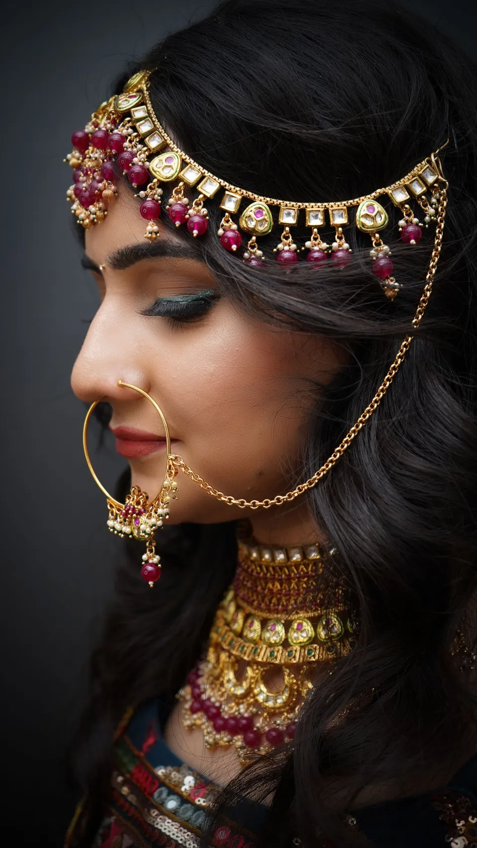 Maharani Kundan Choker Set — styled