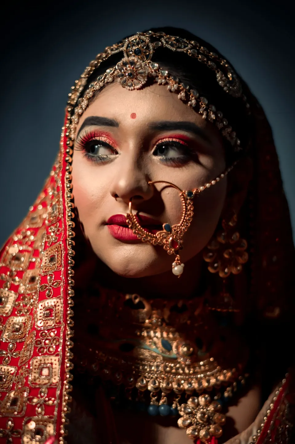 Rajwadi Bridal Necklace Set — styled