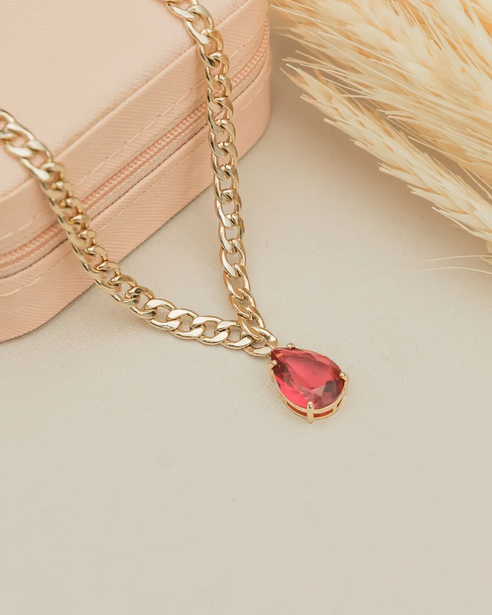 Dil Ruby Heart Pendant