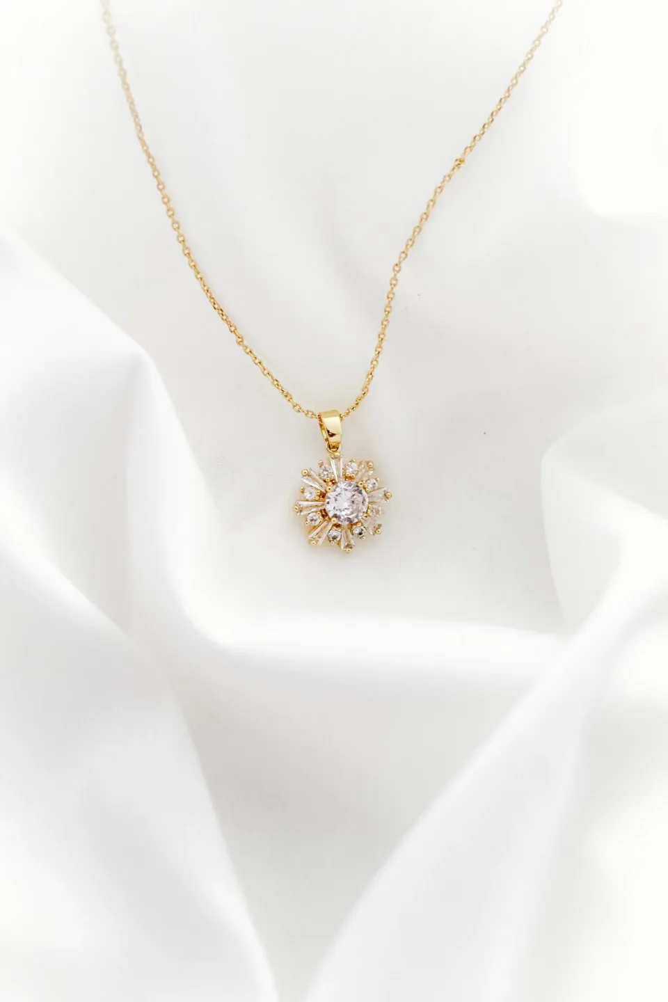 Dil Ruby Heart Pendant — styled